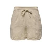 ONLY Women's Onlthyra Noos WVN Shorts, Oxford Tan, L