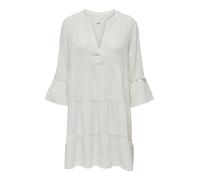 ONLY Women's ONLTHYRA PEPLON Dress NOOS WVN Dress, Cloud Dancer, S, Cloud Dancer, S