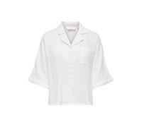 ONLY Women's Onlthyra SS Shirt Noos WVN Blouse, Cloud Dancer, Large
