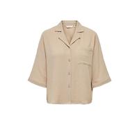 ONLY Women's Onlthyra SS Shirt Noos WVN T, Oxford Tan, M