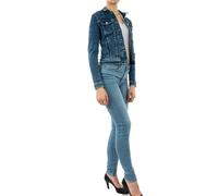 Only Tia Life Bb Mb Bex02 Trucker Jacket Blue 40 Woman