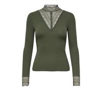 ONLY Women's ONLTILDE L/S HIGH Neck LACE TOP JRS NOOS T-Shirt, Rosin, S