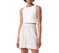 ONLY Women's ONLTOKYO HW Linen Blend Shorts PNT NOOS, Moonbeam, S