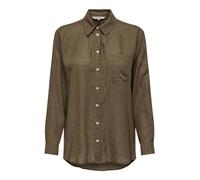 ONLY Women's Onltokyo L/S Linen Blend Shirt PNT Noos Blouse, Cub, L