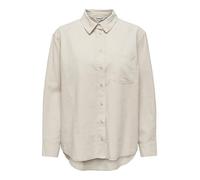 ONLY Women's ONLTOKYO L/S Linen Blend Shirt PNT NOOS Blouse, Moonbeam, XS
