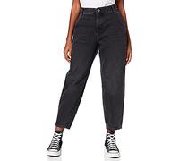 ONLY Women's Onltroy Life Hw Carrot Ank Dot610 Noos Jeans, Black Denim, M 32L UK