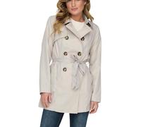 ONLY Women's Onlvalerie Trenchcoat OTW Noos Trench Coat, Moonbeam, XL