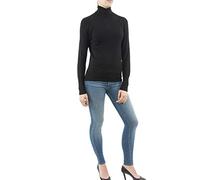ONLY Women's Onlvenice L/S Rollneck Pullover Knt Noos Turtleneck, Black (Black Black), XS UK