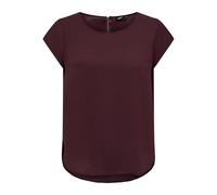 ONLY Women's ONLVIC S/S Solid TOP NOOS PTM T-Shirt, Chocolate Truffle, 8