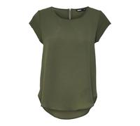 ONLY Women's Onlvic S/s Solid Top Noos Wvn Plain Regular Fit Short Sleeve T-Shirt, Green (Kalamata)-8