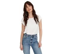ONLY Womens Onlvic S/S Solid Top Noos Ptm T-Shirt, Cloud Dancer, 12 UK