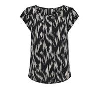 ONLY Women's Onlvic S/S Top Noos Ptm, Black/AOP:581 Black Scarlett, 12