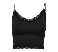 ONLY Women's Onlvicky Lace Seamless Cropped Top Noos Vest , Black,XS-S