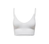 ONLY Women's Onlvicky Rib Seamless V-Neck Top Noos Bustier, Bright White, L/XL