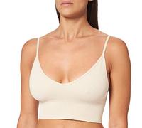 ONLY Women's Onlvicky Rib Seamless V-Neck Top Noos Bustier, Nude, HH-H (Pack of 2)