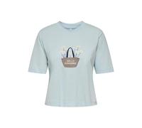 ONLY Women's Onlvita Life S/S Summer Top Box JRS, Starlight Blue, L