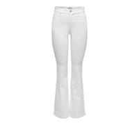 ONLY Womens Onlwauw Hw Flared White DNM Pim221, White (White Denim), XL / 32L UK