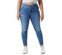 ONLY Women's Onlwauw Life Mid Skinny Fit Jeans, Medium Blue Denim, M / 34L