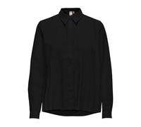 Only Women's Onlwillow Ls Plisse T-Shirt WVN, Black/White, XL