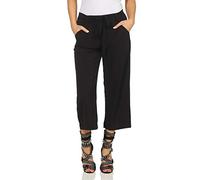 ONLY Women's Onlwinner Palazzo Culotte Pant Noos Wvn Trouser, Black (Black Black), 8 UK