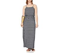 ONLY Women's Onlwinner S/L Maxi Dress Noos Ptm, Black/White, 6