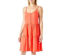 ONLY Women's Onlyana Life FR Strap Button Dress Ptm Summer Dress, Hot Coral, XS