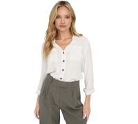 ONLY Women's Asmin Shirt L/S WVN Noos, Snow White, M