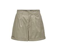 ONLY Women's Onlzora Hw Chino Shorts PNT, Savannah Tan, XS