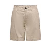 ONLY Women's Onlzora Mw Bermuda Shorts PNT, Oxford Tan, S