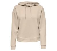 ONLY Women's Onplounge Hood LS SWT Noos Hoodie, Pumice Stone, S