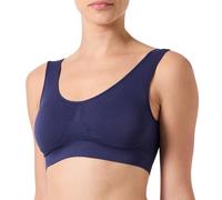 ONLY Women's Onpmira-2 Seam Bra Noos, Maritime Blue, L