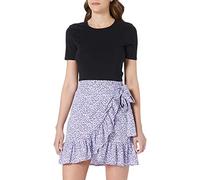 ONLY Womens Print Wrap Skirt Chinese Violet M