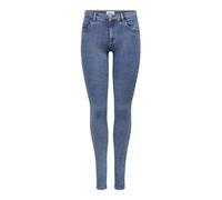 Only Blue / Medium Blue Denim Rain Reg Skinny Fit Jeans