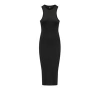 ONLY Women's Ribbed Bodycon Midi Dress Sleeveless, Colours:Black, Size:L