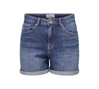 ONLY Women's Onljosephine Stretch Shorts DNM Azg Noos Denim, Blue-3, XL