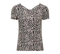 ONLY Women's T-Shirt ONLBERA BACK LACE UP TO Crew Neck Viscose Black, White/Blue