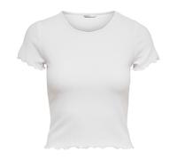 Only Women's T-Shirt - Onlemma Short Top, Round Neck, Cropped, Ribbed, Solid...