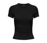 Only Women's T-Shirt - Onlval Life O-Neck Top, Round Neck, Cotton, Solid Color
