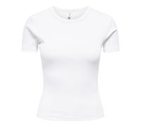 Only Women's T-Shirt - Onlval Life O-Neck Top, Round Neck, Cotton, Solid Color