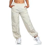 ONLY Women's Onlenielca Life Mw Cargo Parach PNT Noos Trousers, Pumice Stone, S / 32L