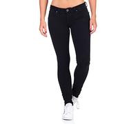 ONLY Women's Trousers, Black Denim, 27W x 30L