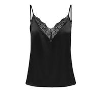 ONLY Womens Victoria Sl LCE Woven Cami Top Black 10