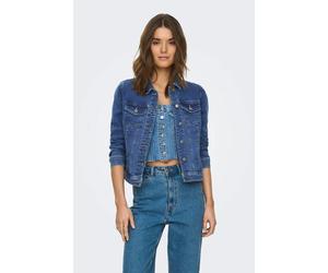 Only Womens Wonder Stretch Denim Jacket - Blue - Size X-Small