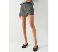 Only Yasmine Wrap Skort, Grey, Size 42, Women Grey