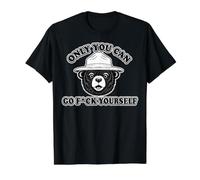 Only You can go f Yourself Funny Value Graphic T-Shirt, Men, Black, L