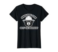 Only You can go f Yourself Funny Value Graphic T-Shirt, Women, Black, M