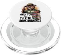 Only You Can Prevent Book Burnings Banned Books Lover PopSockets PopGrip for MagSafe
