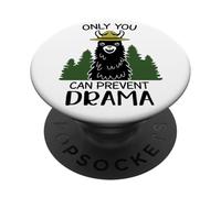 Only You Can Prevent Drama Llama Funny Llama PopSockets Adhesive PopGrip