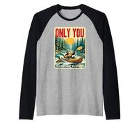 Only You Can Prevent Wildfires Smokey Bear Kayak Paddling Raglan Baseball Tee