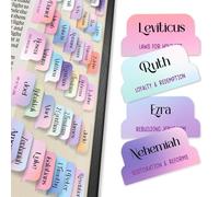 Only Zest 90 Christian Bible Tabs for Women, Teens & Kids - Rainbow